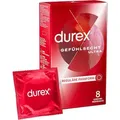 Produktbild: durex Kondome Gefühlsecht Ultra mit Silikongleitgel befeuchtet & extra dünner Spitze für intensives Gefühl, 8 St.