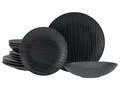 Produktbild: CreaTable, 23246, Serie Waves Black, Geschirrset, Tafelservice 12 teilig