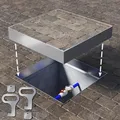 Produktbild: Schachtabdeckung Edelstahl 500x500 Höhe 50 mm Revisionsschacht Gullideckel Auspflasterbar EN - 124