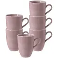 Produktbild: Seltmann Weiden Beat Color Glaze Kaffeebecher 350 ml 6er Set - Altrosa