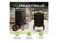 Produktbild: Juskys Einkaufstrolley 3in1 mit 2 Rollen für Shopping - 56 L Tasche - Trolley klappbar - Schwarz