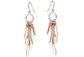 Produktbild: Materia Paar Ohrhänger Damen Rosegold Pendel Tropfen Hänger massiv SO-309, Sterlingsilber, rosevergoldet