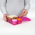 Produktbild: Sistema Bento Brotdose 1650 ml – rosa, fruchtiges Design, Kunststoff