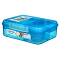Produktbild: 6 Stück-Sistema Bento Lunchbox To Go, Fruit/Joghurt Topf, 1,65 L- Mint/Blau/Rosa