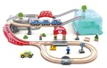 Produktbild: Hape Eisenbahnwelt Spielset mit Aufbewahrungsbox, 48 Teile, an 3 Jahren