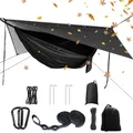 Produktbild: Camping Hängematten Set, Einzel Doppel Hängematte, Moskitonetz, Insektennetz,...