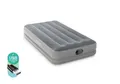Produktbild: Intex 64112 TWIN DURA-BEAM PRESTIGE AIRBED W/FASTFILL USB PUMP Luftbett (L x B x H) 1910 x 990 x 300mm Grau
