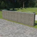Produktbild: Gabionenwand mit Abdeckung Verzinkter Stahl 600×30×150 cm
