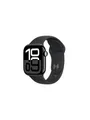 Produktbild: Apple Watch Series 10 GPS + Cellular 46mm - Jet Black Aluminium Case with Black Sport Band - M/L