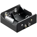 Produktbild: Batterie-/Akku-Halter für 2 x Mono-Zellen D mit Druckknopf-Anschluß von goobay