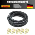 Produktbild: 15/64” Zoll Ø 6 mm Kraftstoffgasleitung Kit 1 Meter Benzinschlauch mit 5 Stücke