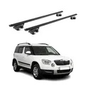 Produktbild: Dachträger Grundtäger für Skoda Yeti 2009-2013 Pre-FL 90kg Alu Schwarz 2 tlg ABE
