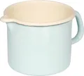Produktbild: Riess Schnabeltopf 14 cm 1,7 l | 0041-006 | Emaille Milchtopf Induktion | schnittfest | spülmaschinengeeignet | türkis