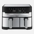 Produktbild: Tefal Dual Easy Fry & Grill 2700W Heißluftfritteuse - Edelstahl/Schwarz (EY905D)