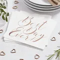 Produktbild: Ginger Ray Best Day Ever Rose Gold Papierservietten, 20 Stück
