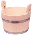 Produktbild: Bottich, trichterförmig, 2 Griffe, 15 Liter, Saunakübel, Holzkübel, Sauna
