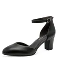 Produktbild: Tamaris Damen Klassische Pumps, Frauen Pumps,TOUCHit-Fußbett,Rose,Touch-it,beige,Lack,rot,rosa,atmungs-aktiv,bequem,nut,Black Leather,39 EU