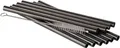 Produktbild: APS 93392 Trinkhalme aus Edelstahl, 10er-Set, inkl. Reinigungsbürste, Ø 8 mm, Länge 15 cm, Gunmetal-Look