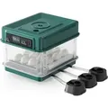 Produktbild: Vollautomatischer Flächenbrüter Für 15 Eier, Inkubator 40 W Mit Wendesystem, Brutautomat Mit Temperatursteuerung Und Feuchtigskeitsregulierung, Brutkasten Zum Eier Ausbrüten - Fudajo