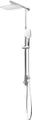 Produktbild: Schulte DuschMaster Rain White Style mit Umsteller, Kopfbrause eckig