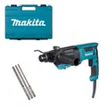 Produktbild: Makita HR2670 Kombihammer 800W SDS-PLUS im Koffer + B-59075 Bohrer-Set NEMESIS 2
