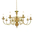 Produktbild: vidaXL Kronleuchter, Kronleuchter Golden für 8 x E14 Glühbirnen