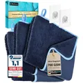 Produktbild: BLUMBACH Ultra Wipes Trockentücher 3-Set 700 GSM 40x60cm Trockentuch Dusche – 3-set Nachtblau, Größe 40 x 60 cm