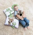 Produktbild: Nici 62282 Kissen Rehbock René Roebuck & Frosch Fridolin Frog | Forest Friends