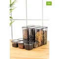 Produktbild: Violeta Home 12er-Set: Vorratsbehälter in Anthrazit