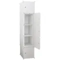 Produktbild: Rebiko Kleiderschrank,, Weiß, Kunststoff, 39x185x37 cm, Schlafzimmer, Kleiderschränke