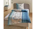 Produktbild: TRAUMSCHLAF Bettwäsche Fiori blau, Mikrofaser, 3 teilig