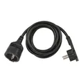 Produktbild: Brennenstuhl Verl.-Kabel 2m H05VV-F3G1,5 sw. mit Kischu u. Flachstecker 1168980020