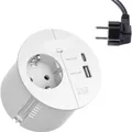 Produktbild: Bachmann LOOP IN CHARGE Steckdose USB A/C Winkelstecker, weiss (938.301) (3 x, USB-A, 2 m) (938.301)