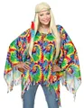 Produktbild: Boland Kostüm Hippie-Poncho Hippie-Kostüm Karnevalskostüm für Damen bunt