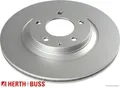 Produktbild: 2x Bremsscheibe HERTH+BUSS JAKOPARTS J3313037 2 Bremsscheiben Hinterachse
