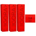 Produktbild: Schwarzkopf Igora Royal 3 x 60 ml 1-0 schwarz Haarfarbe Cremefarbe Set