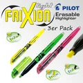 Produktbild: Pilot Frixion Light Textmarker 3er Pack Grün Gelb Pink Marker radierbar Neon