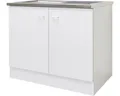 Produktbild: Flex Well Spülenschrank inkl Spüle Speed BxTxH 100 x 50 x 85 cm weiß matt zerleg