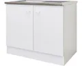 Produktbild: Flex Well Spülenschrank inkl Spüle Speed BxTxH 100 x 50 x 85 cm weiß matt zerleg