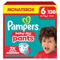 Produktbild: Pampers Baby-Dry Pants Größe 6, 138 Windeln, 13kg-19kg, 360° Passform hilft, Auslaufen zu verhindern