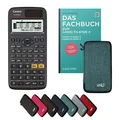 Produktbild: Casio fx-87DE X inkl. Schutztasche Türkis & Fachbuch (80 Seiten, DIN A5) – Wissenschaftlicher Rechner – Smart Set