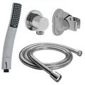 Produktbild: Duschbrause Handbrause Dusche Schlauch 150 cm mit Wandanschluss + Brausehalter