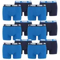 Produktbild: PUMA 12 er Pack Boxer Boxershorts Men Herren Unterhose Pant Unterwäsche, Farbe:420 - True Blue, Bekleidungsgröße:XXL