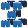Produktbild: PUMA 10 er Pack Boxer Boxershorts Men Herren Unterhose Pant Unterwäsche, Farbe:420 - True Blue, Bekleidungsgröße:XXL