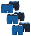 Produktbild: PUMA 6 er Pack Boxer Boxershorts Men Herren Unterhose Pant Unterwäsche, Farbe:420 - True Blue, Bekleidungsgröße:XXL