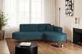 Produktbild: Kaiser Möbel Ecksofa, Sofa L-Form Designer Modena Rein stoff Noel Blau Rechts