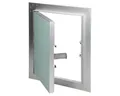 Produktbild: ECD Germany Revisionsklappe Revisionstür aus Gipskarton mit Alu Rahmen Wartungsklappe, Reinigungsklappe 200x250mm Aluminium/Grün Wand/Decke integrierbar