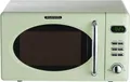 Produktbild: Wolkenstein WMW720 SG Retro Stand Mikrowelle, 700W, 20L, 5 Leitungsstufen, Auftaufunktion, 8 Automatikprogramme, Kindersicherung, Timer, Grün glänzend