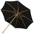 Produktbild: Gardenson Sonnenschirm, Schwarz, 270x250 cm, Sonnen- & Sichtschutz, Sonnenschirme, Sonnenschirme rund