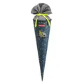 Produktbild: Step by Step Schultüte „Bagger Rocco“, gelb-grau, passend zum Schulranzen, aus recycelten PET-Flaschen, Verschluss aus Stoff, 5 l Füllvolumen, 70 cm Höhe